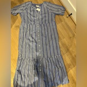 NWT - Loft Embroidered Midi Dress